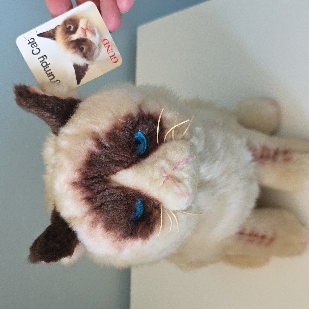 Gund Grumpy Cat Plush Toy With Tags